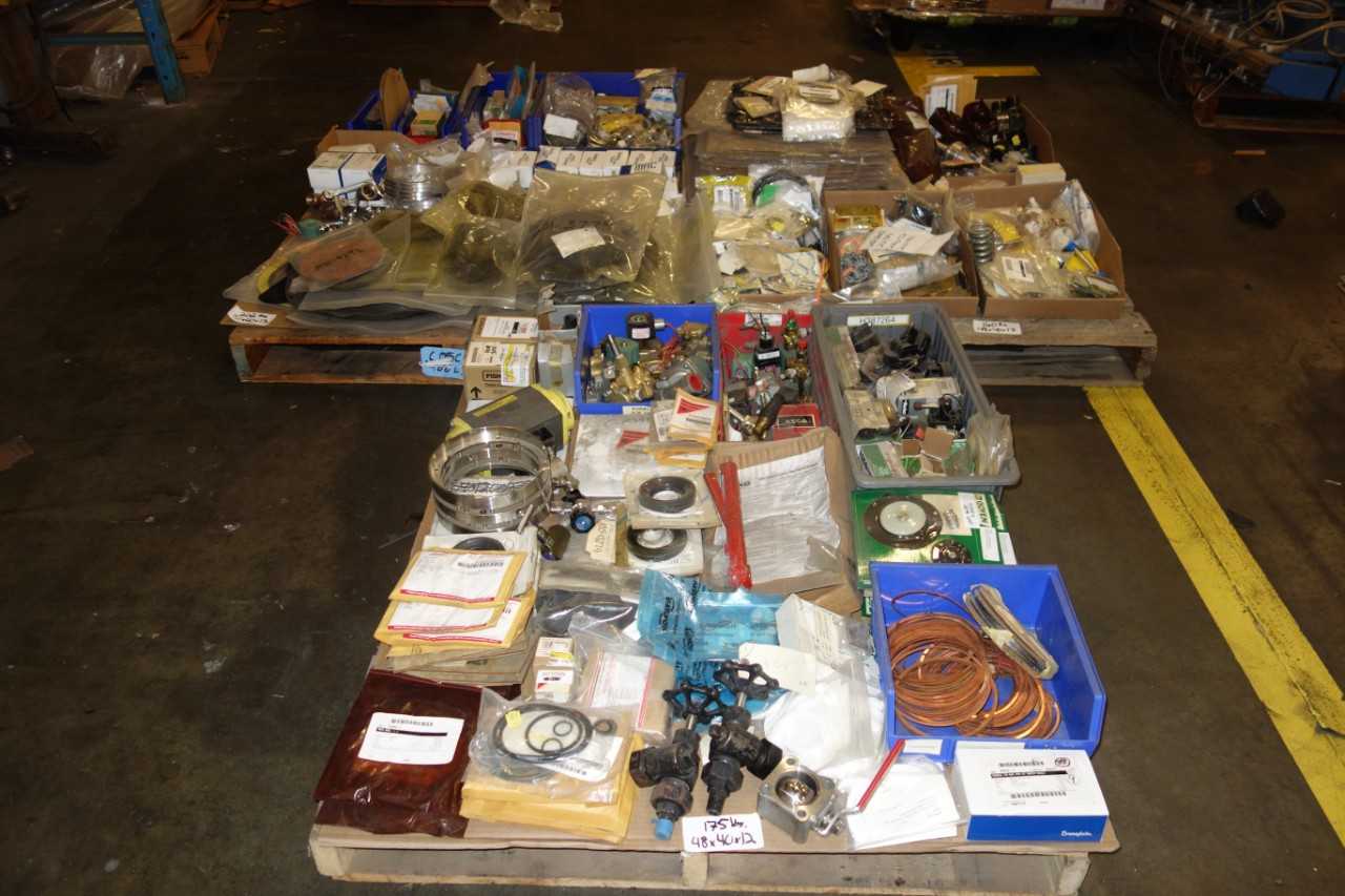 3 PALLETS OF VALVE REPLACEMENT PARTS - VALVES