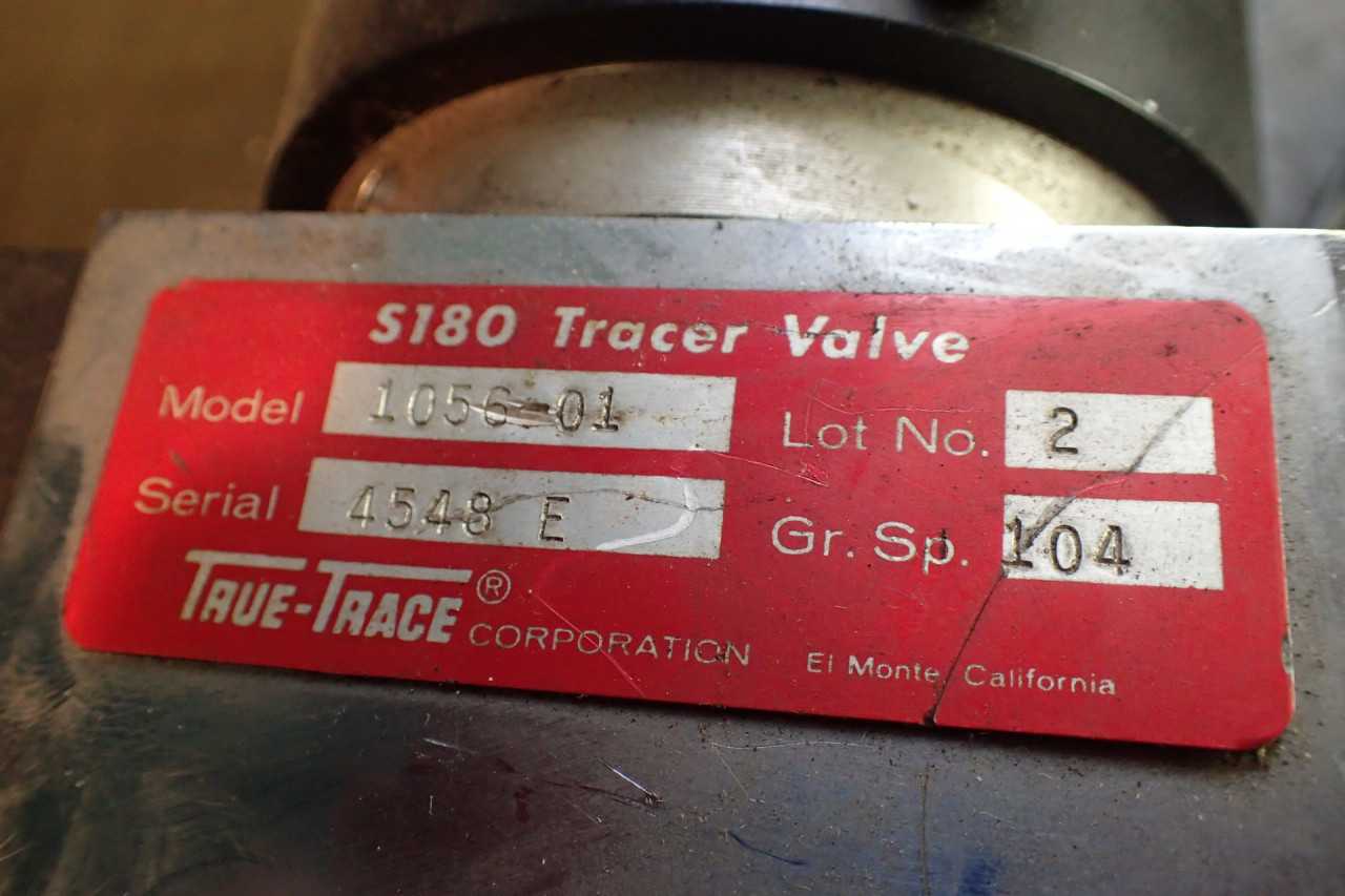 True Trace S180 Model 1056-01 Hydraulic Tracer Valve, Used in Good Condition - HYDRAULIC PARTS
