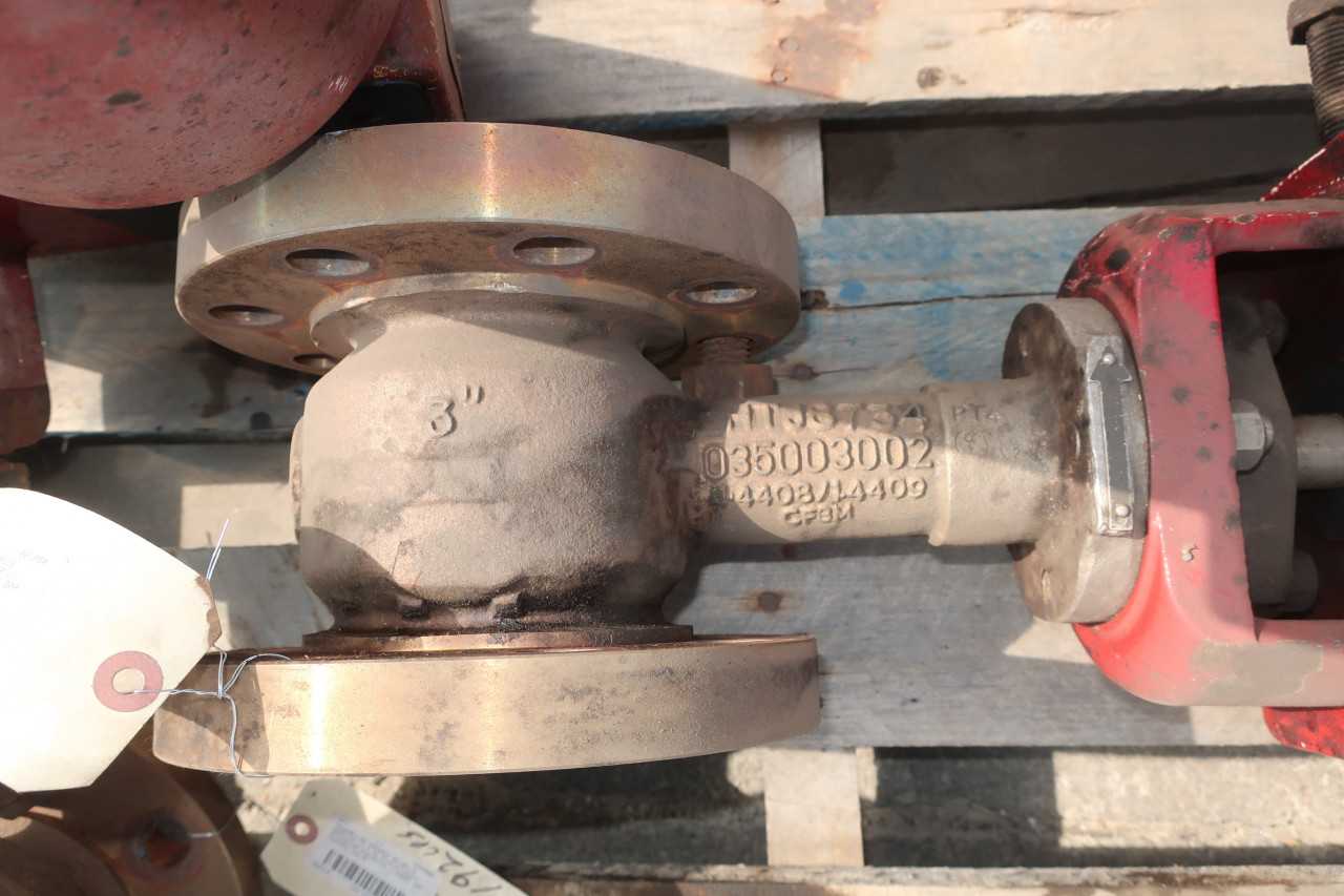LOT OF 2 MASONEILAN DRESSER 35-35112 3IN CONTROL VALVE - CONTROL VALVE