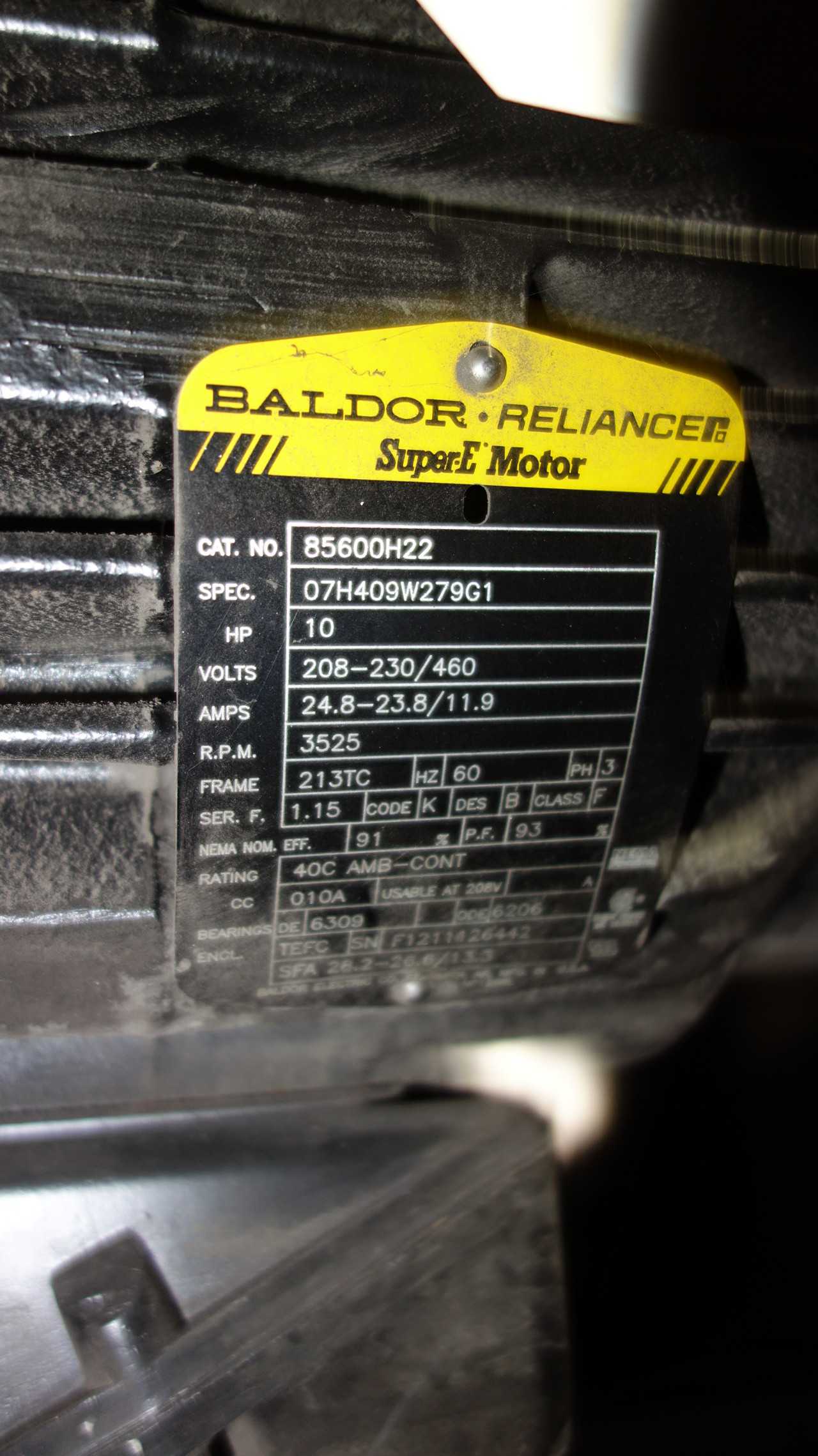 GRUNDFOS CR15-03  MULTISTAGE PUMP 10HP 230/460V - ELECTRIC MOTORS