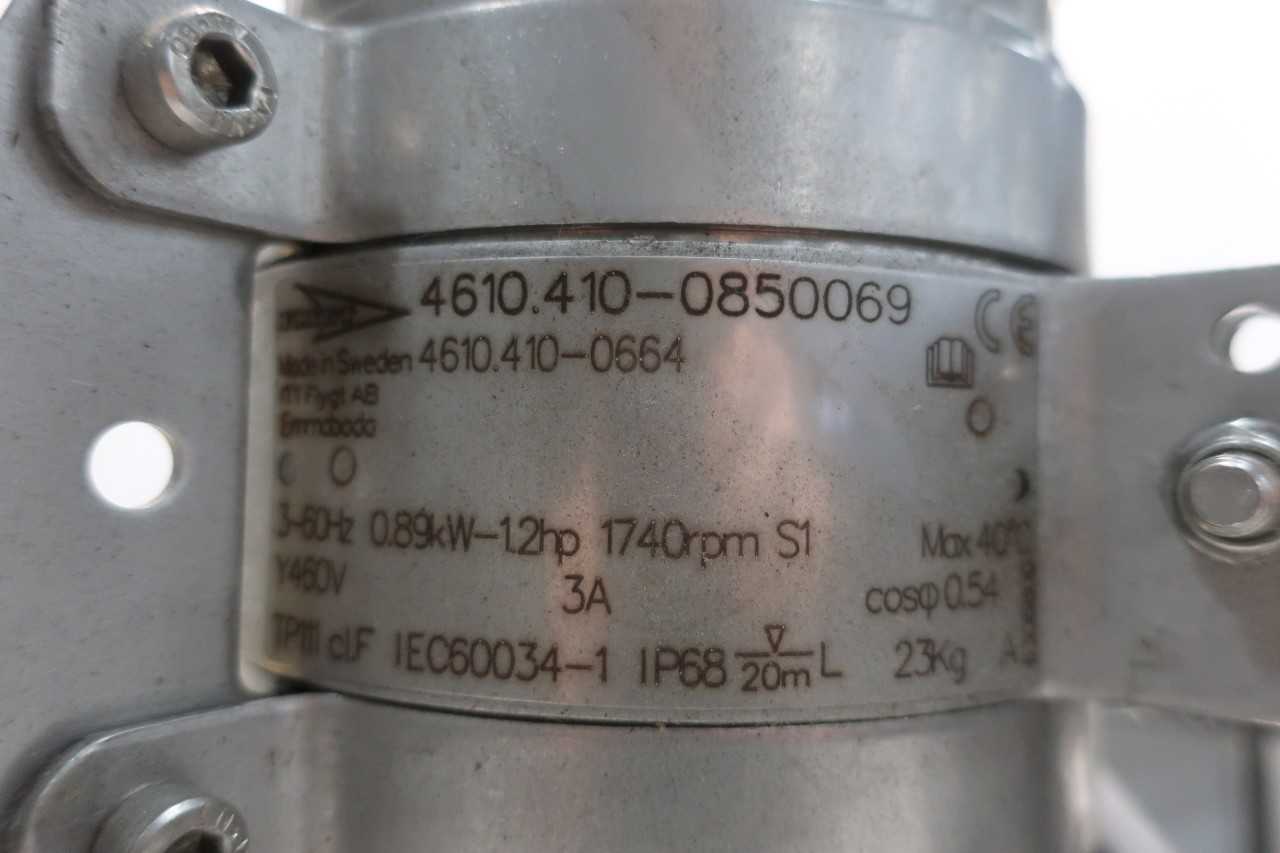 NEW FLYGT SR 4610 SJ SUBMERSIBLE MIXER PUMP 1.2HP 460V-AC - SUBMERSIBLE PUMP