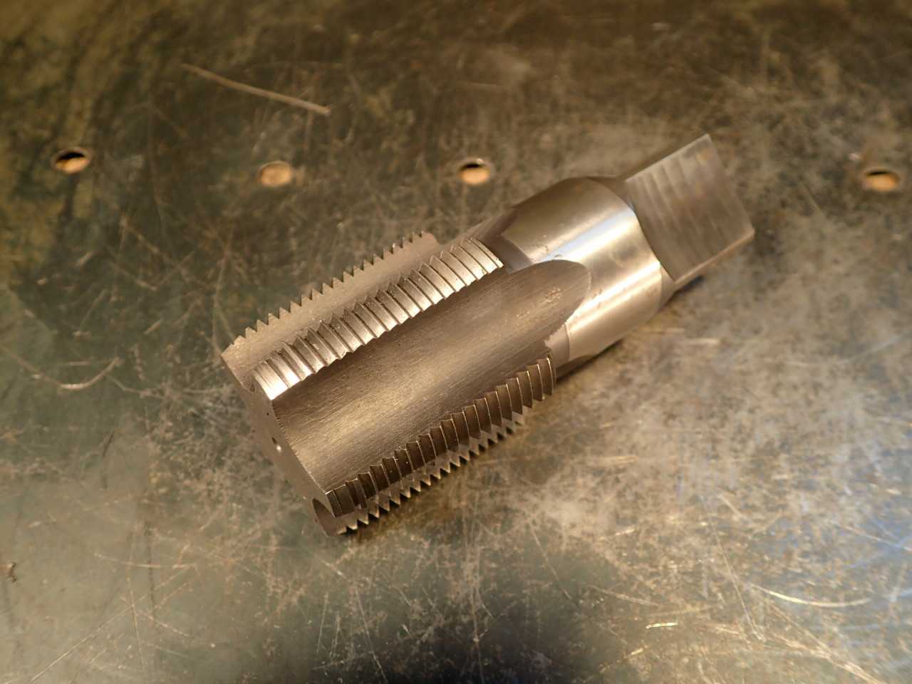 Fastenal 1-1/4" 11-1/2 NPT 5-Flute Hand Thread Tap: HSG, USA - MACHINING ACCESSORIES & TOOLING