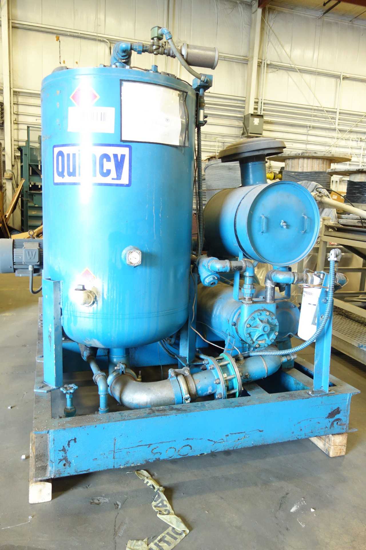 QUINCY 740 AIR COMPRESSOR, 150 HP, DUAL CONTROL - AIR COMPRESSORS