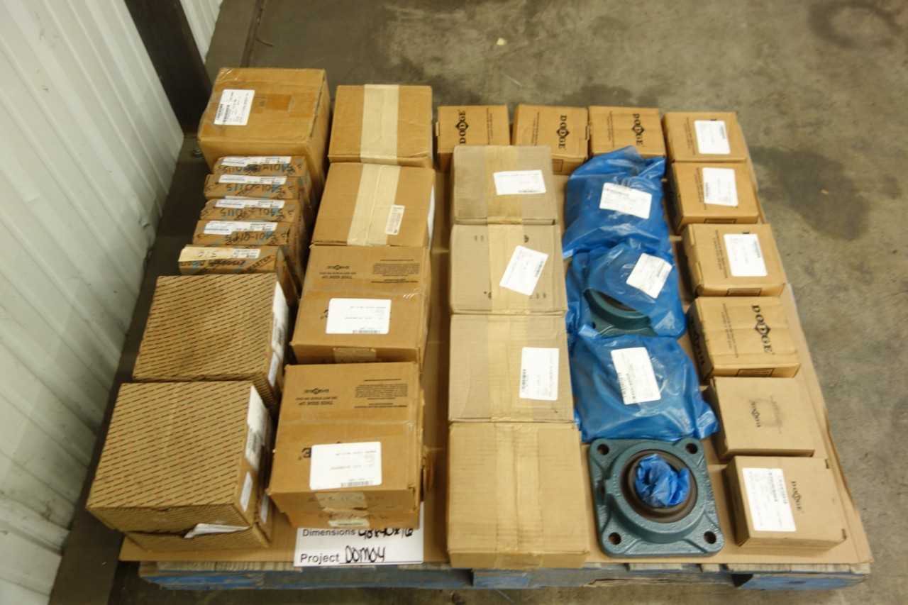 PALLET OF ASSORTED FLANGE BEARINGS - BEARINGS