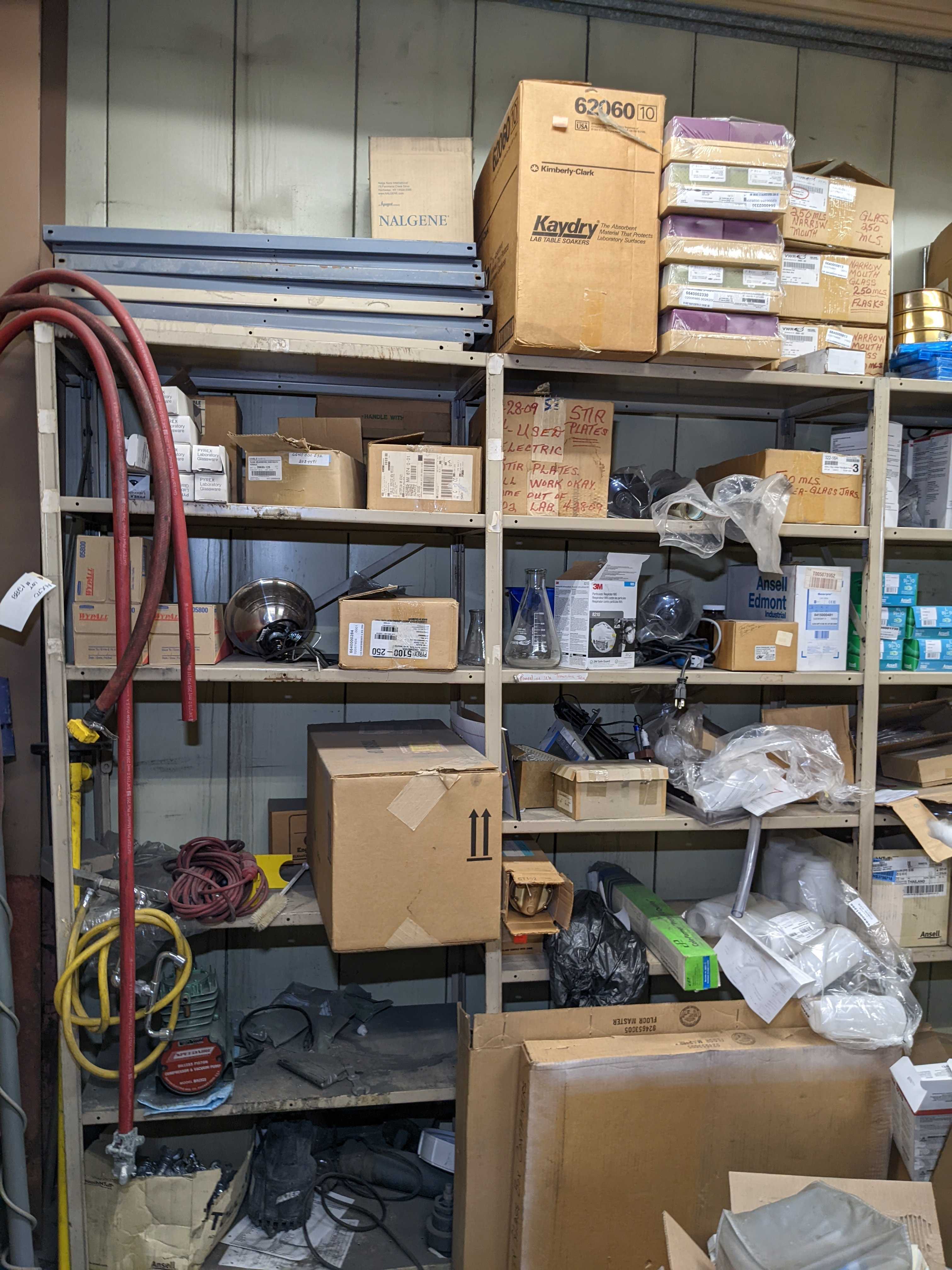 CONTENTS OF SHELVING - LAB & SCIENTIFIC CONTENTS OF SHELVING - LAB & SCIENTIFIC