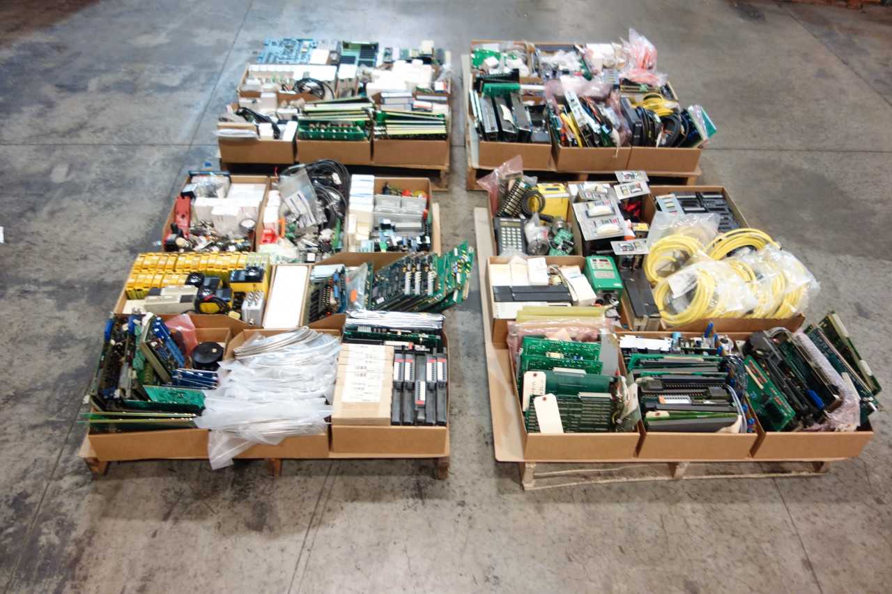 4 PALLETS OF ASSORTED AUTOMATION - INDUSTRIAL PARTS