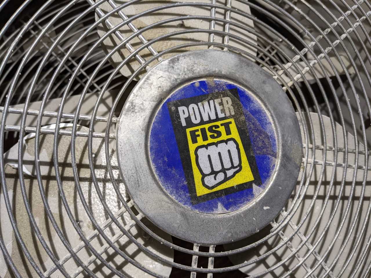 Power fist fan with portable stand - TEMPERATURE CONTROL COMPONENTS