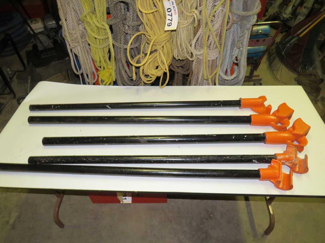 LOT OF 5 ASSORTED CONDUIT BENDER HICKEY - GREENLEE, RIDGID - HAND TOOLS