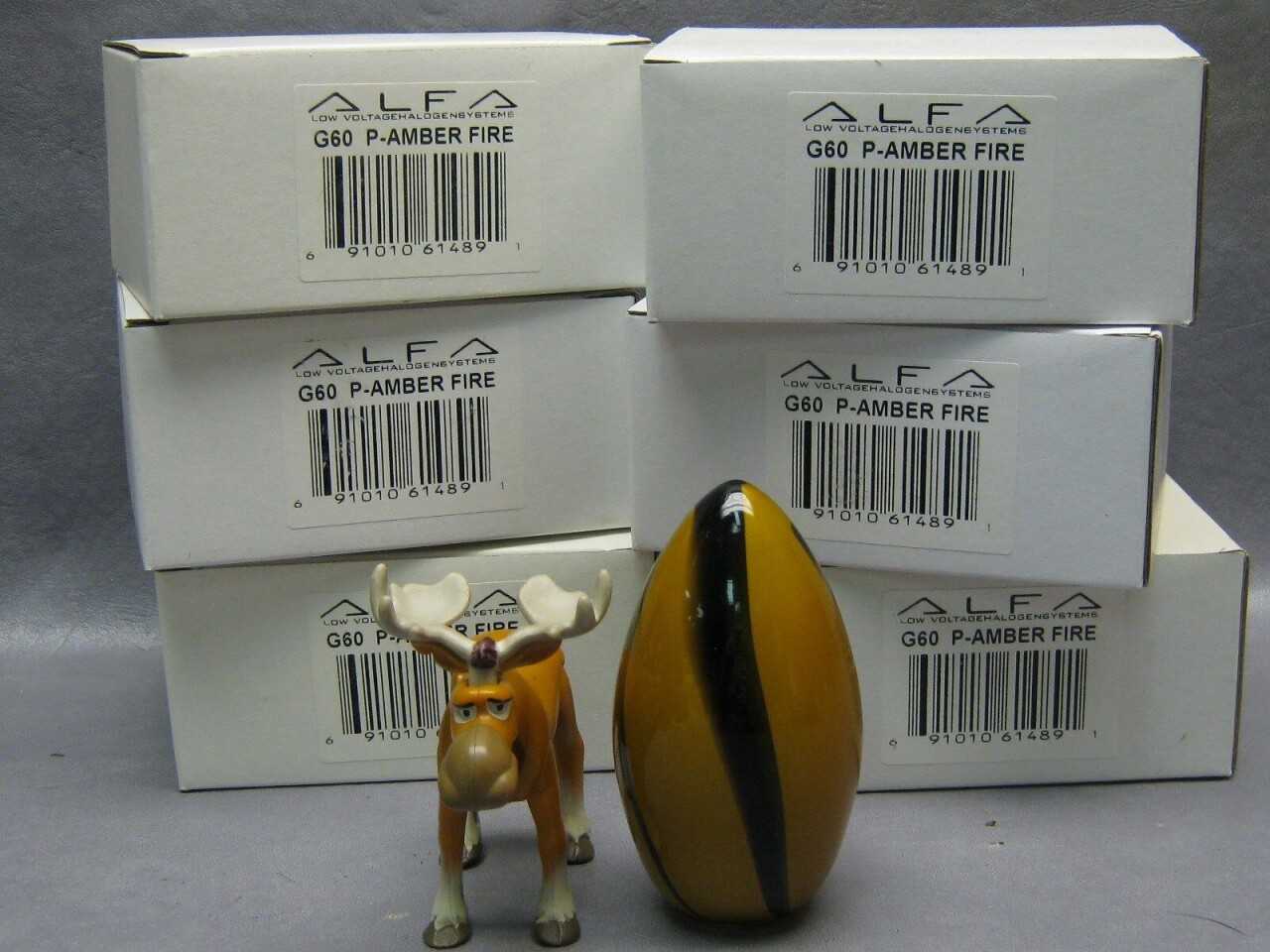 (30) Alfa G60 P-Amber Fire Mini Globe - LIGHTING (30) Alfa G60 P-Amber Fire Mini Globe - LIGHTING