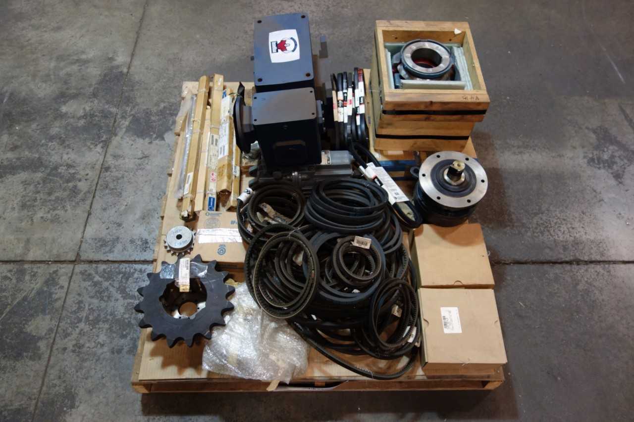 1 PALLET OF ASSORTED SPROCKETS, LINEAR BEARING, V-BELTS- GATES, BROWNING - BEARINGS 1 PALLET OF ASSORTED SPROCKETS, LINEAR BEARING, V-BELTS- GATES, BROWNING - BEARINGS