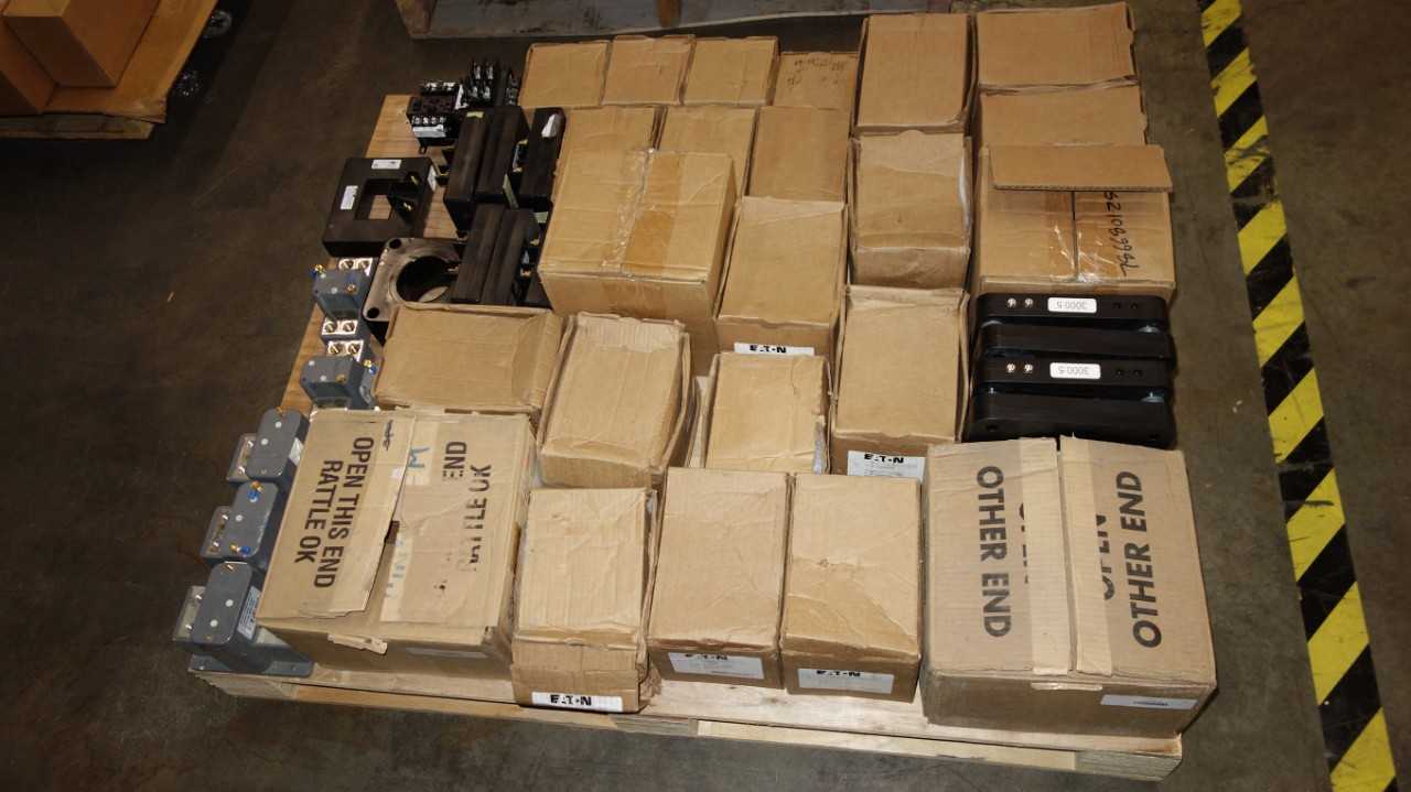 1 PALLET OF ASSORTED EATON TRANSFORMERS 350-750VA - CONTROL TRANSFORMERS