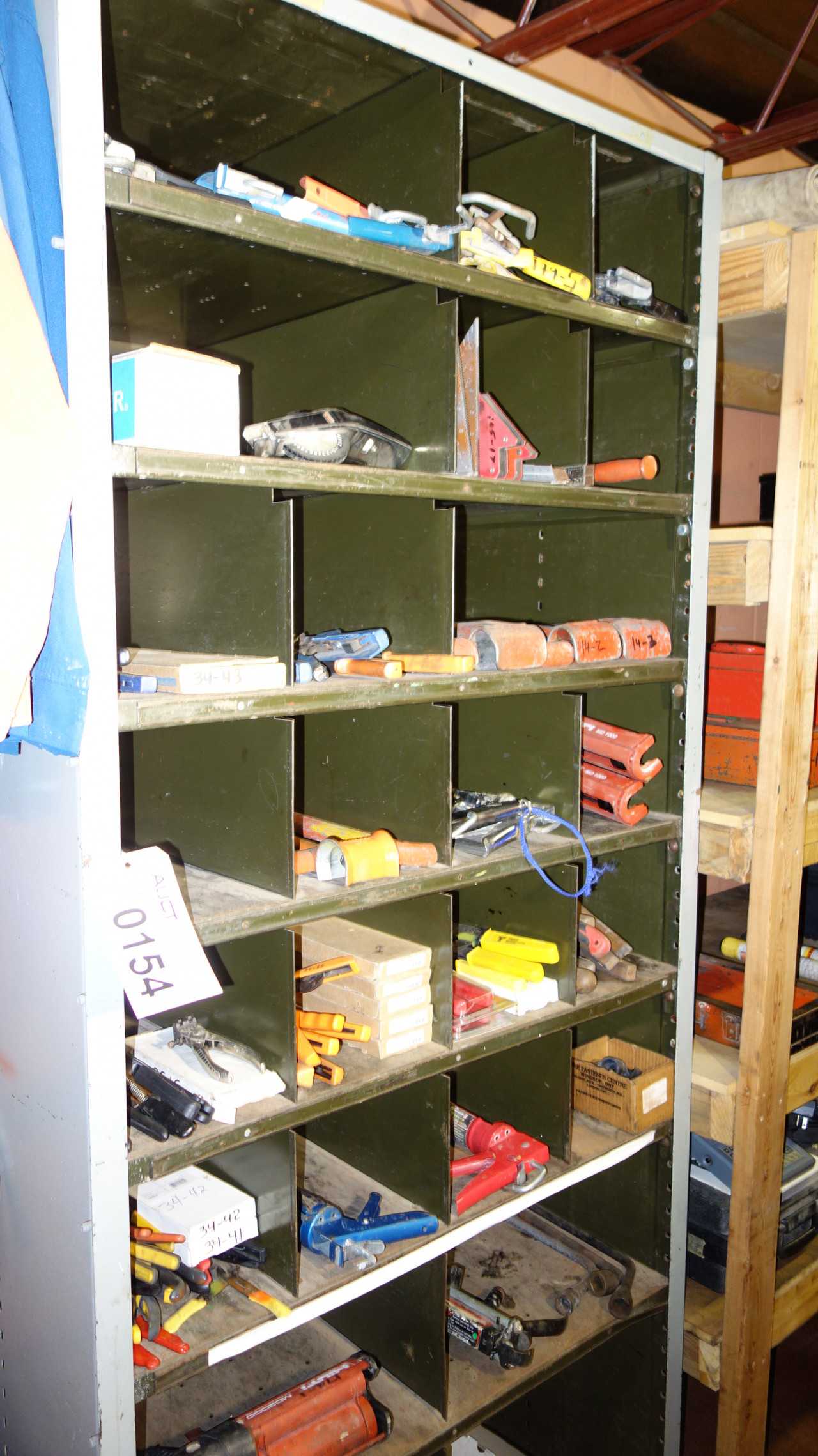 STEEL PIGEON HOLE CABINET ONLY - TOOL STORAGE