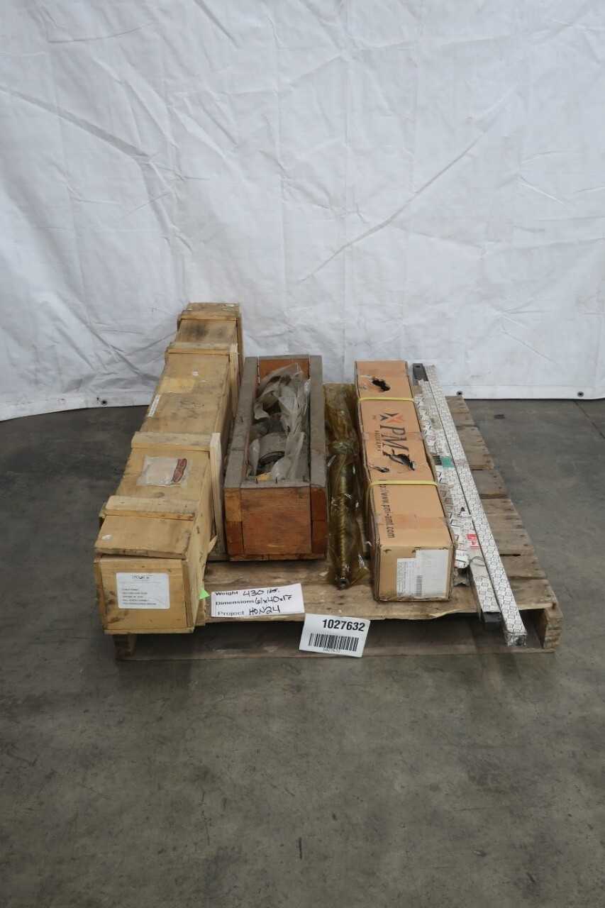 PALLET OF ASSORTED BALLSCREW ASSEMBLIES AND GEAR RACKS - PALLET RACKING