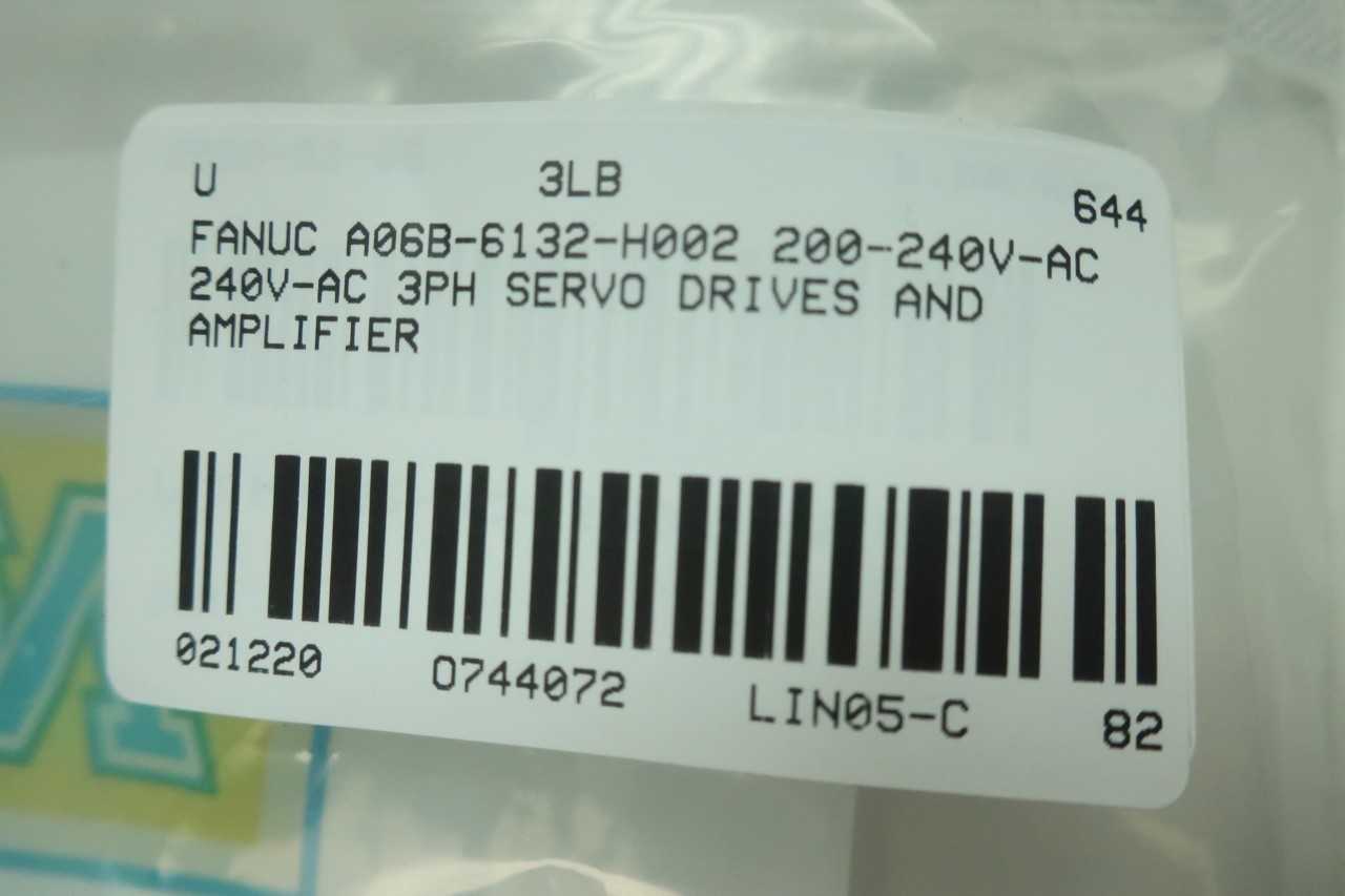 FANUC A06B-6132-H002 SERVO AMPLIFIER 240V-AC 3PH - SERVO