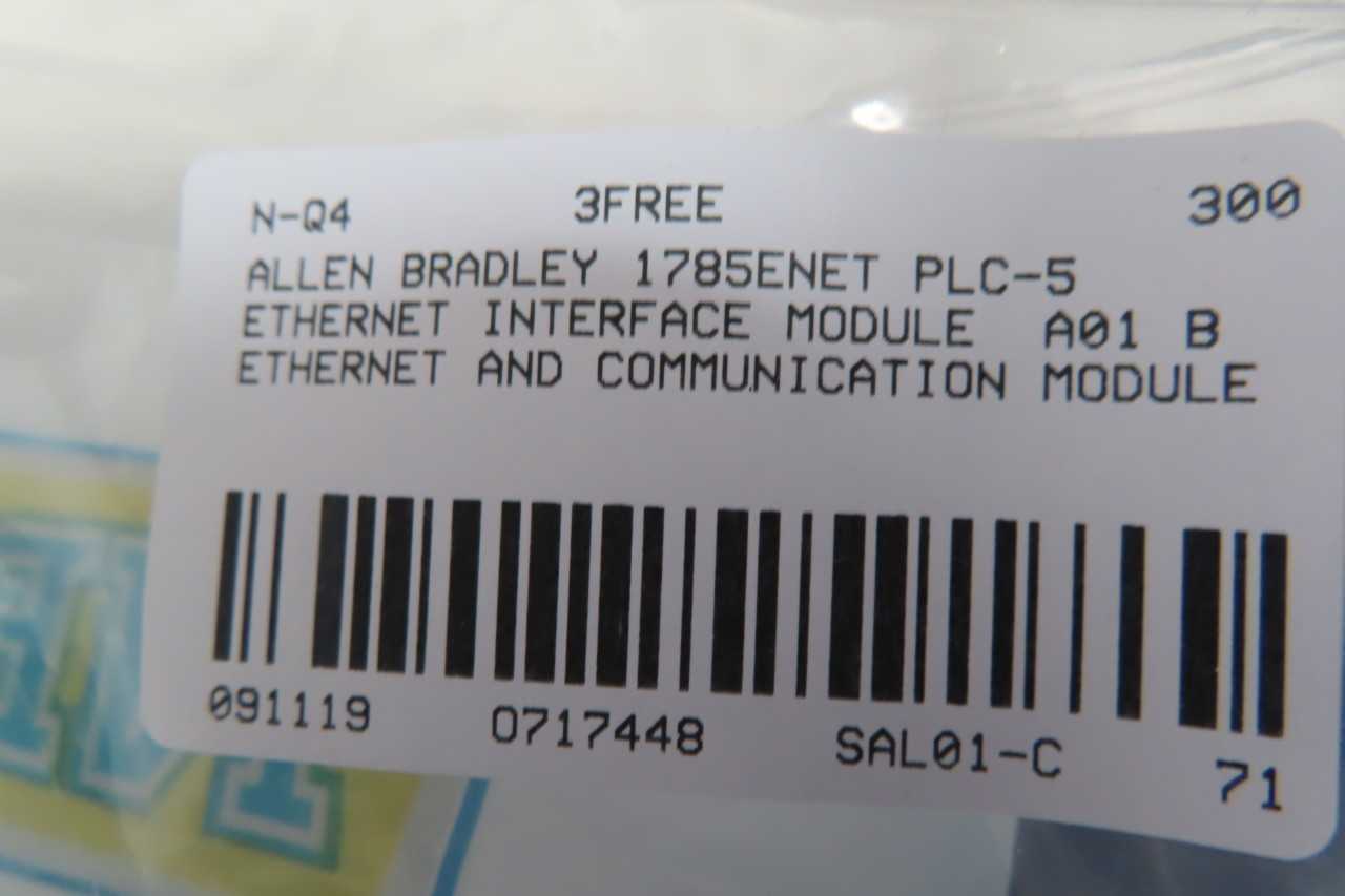 ALLEN BRADLEY 1785-ENET ETHERNET INTERFACE MODULE SER B - AUTOMATION & CONTROLS