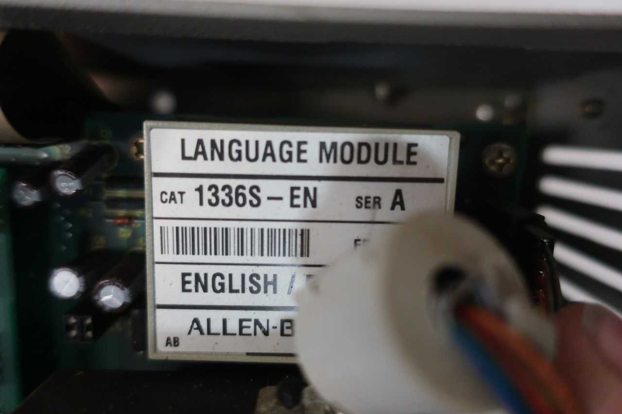 ALLEN BRADLEY 1336S-BRF10-AE-EN 480V 10HP AC DRIVE - MOTOR DRIVES