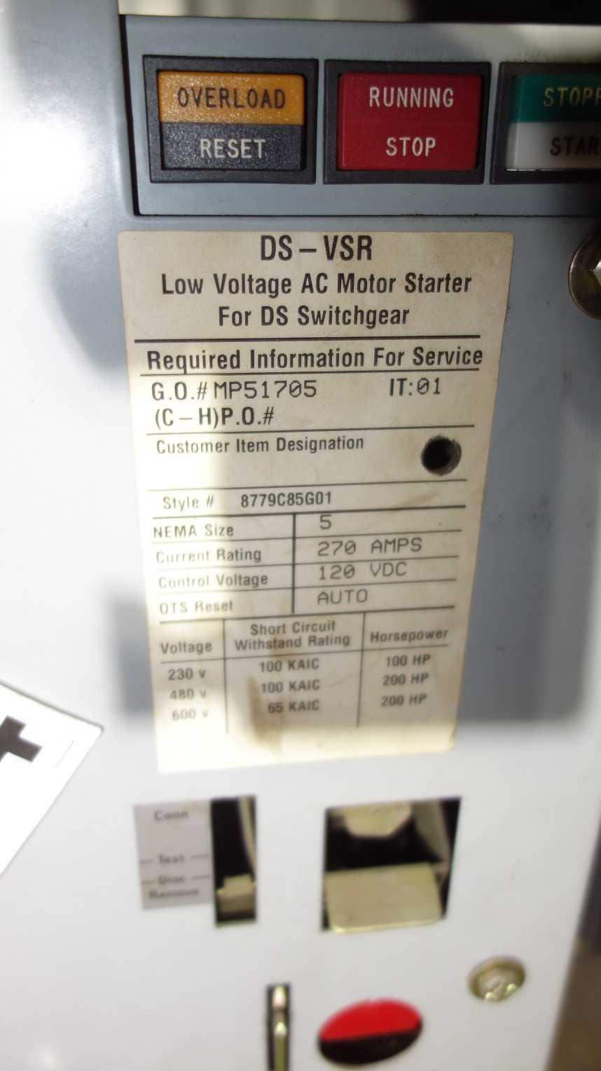 LOT OF 3 ASSORTED SWITCHGEAR BREAKER, MERLIN GERIN MC 08 H1 600A, CUTLER HAMMER DSVSR6, - SWITCHGEAR