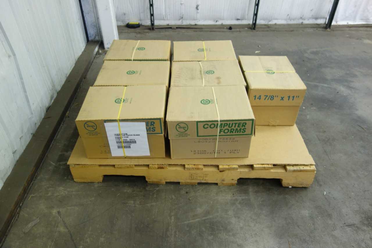 LOT OF 7 COMPUTER FORMS 14-7/8 IN X 11 IN PRINTER PAPER - ELECTRIC POWER TOOLS
