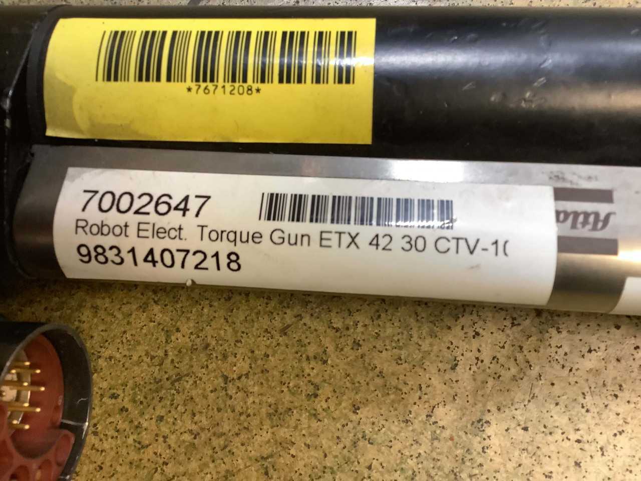 Atlas Copco ETX-42-30-CTV-10 Robot Electric Torque Gun - ELECTRIC POWER TOOLS