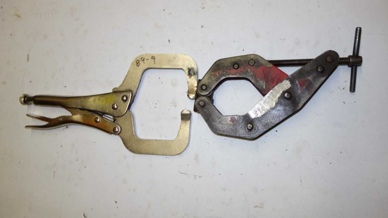 LOT OF 7 ASSORTED VICE GRIP CLAMPS - ELECTRIC POWER TOOLS