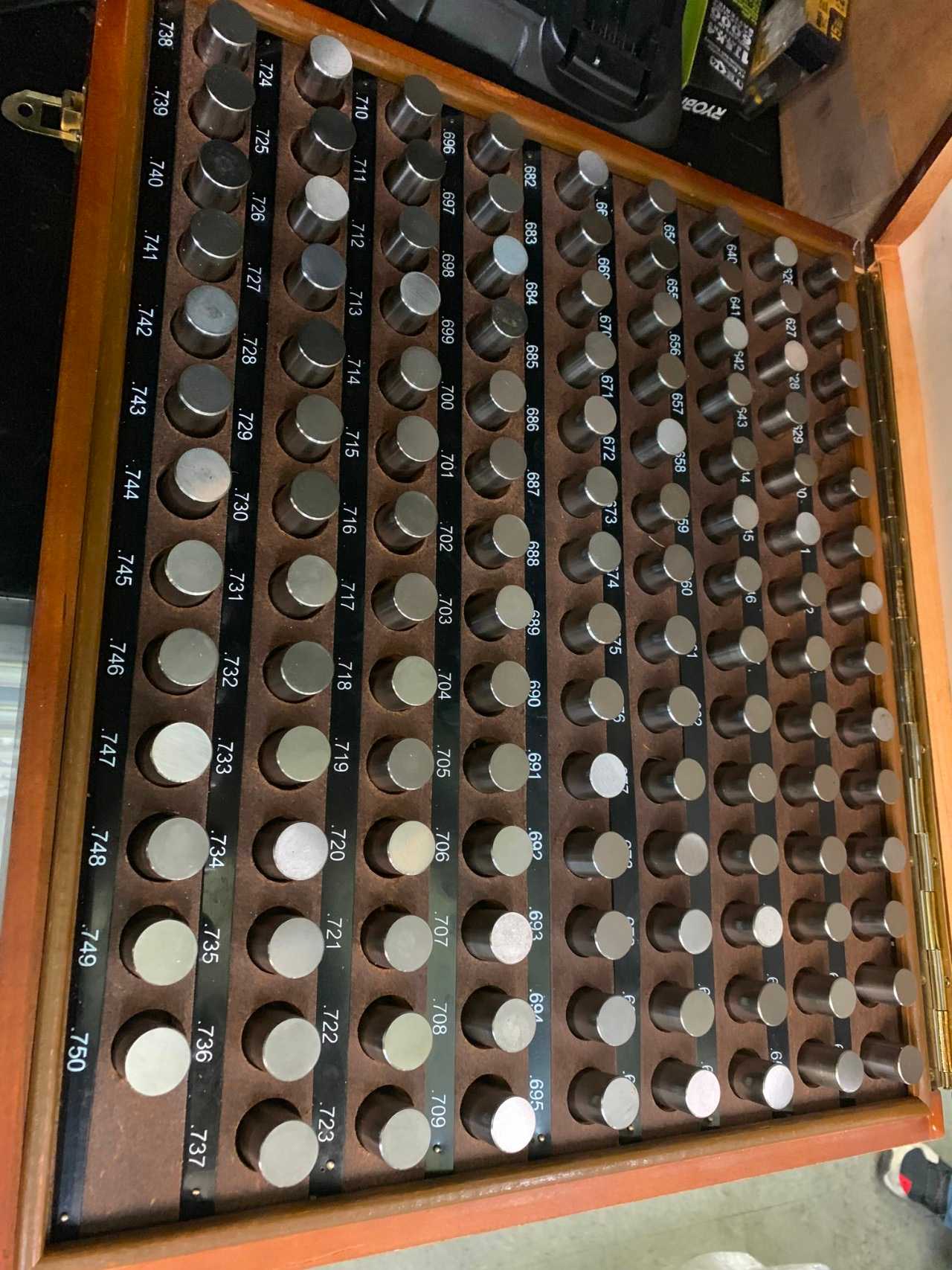 Nuline .626"-.750" Pin Gauge Set - INSTRUMENTATION