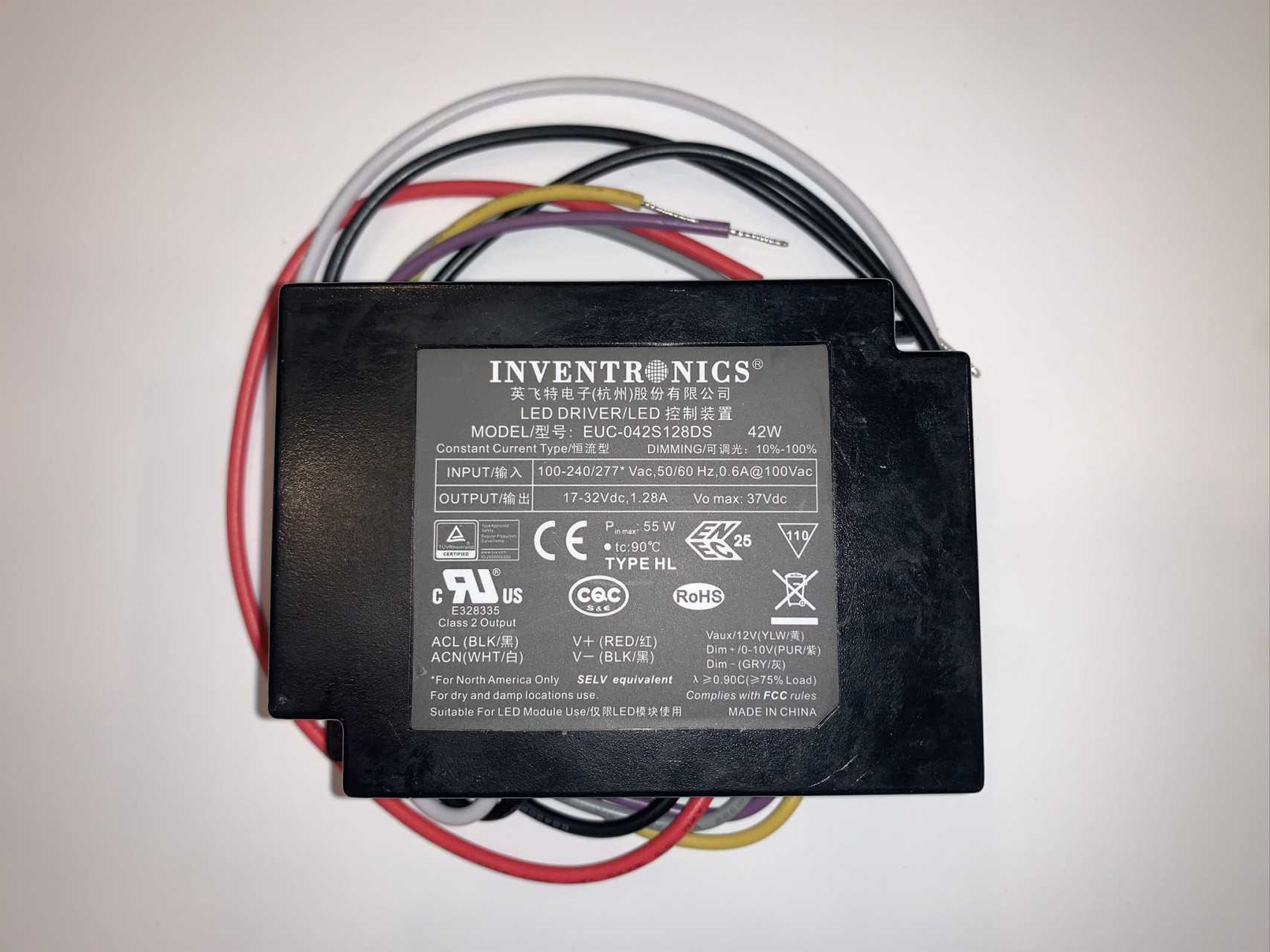 New - Lot of 80 - Inventronics EUC-042S128DS LED Power Supply Driver - ELECTRICAL PARTS