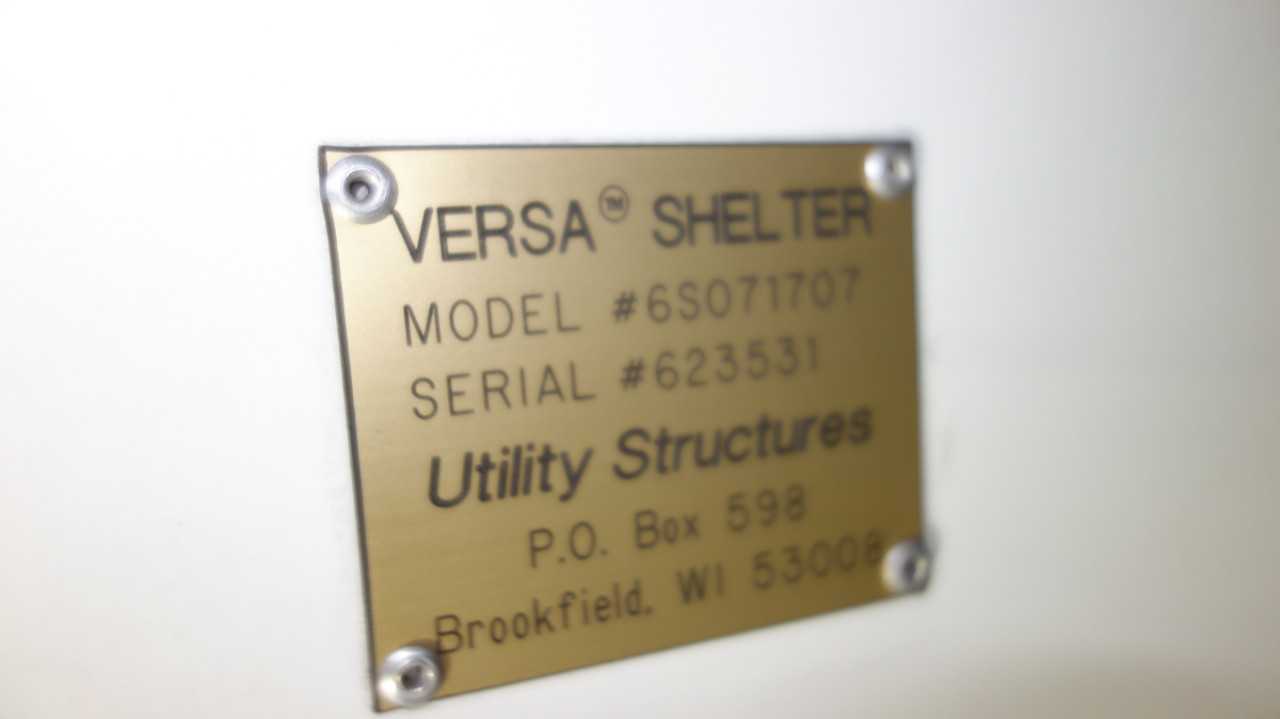 VERSA 6S071707 PORTABLE UTILITY STRUCTURE - PLANT & FACILITY
