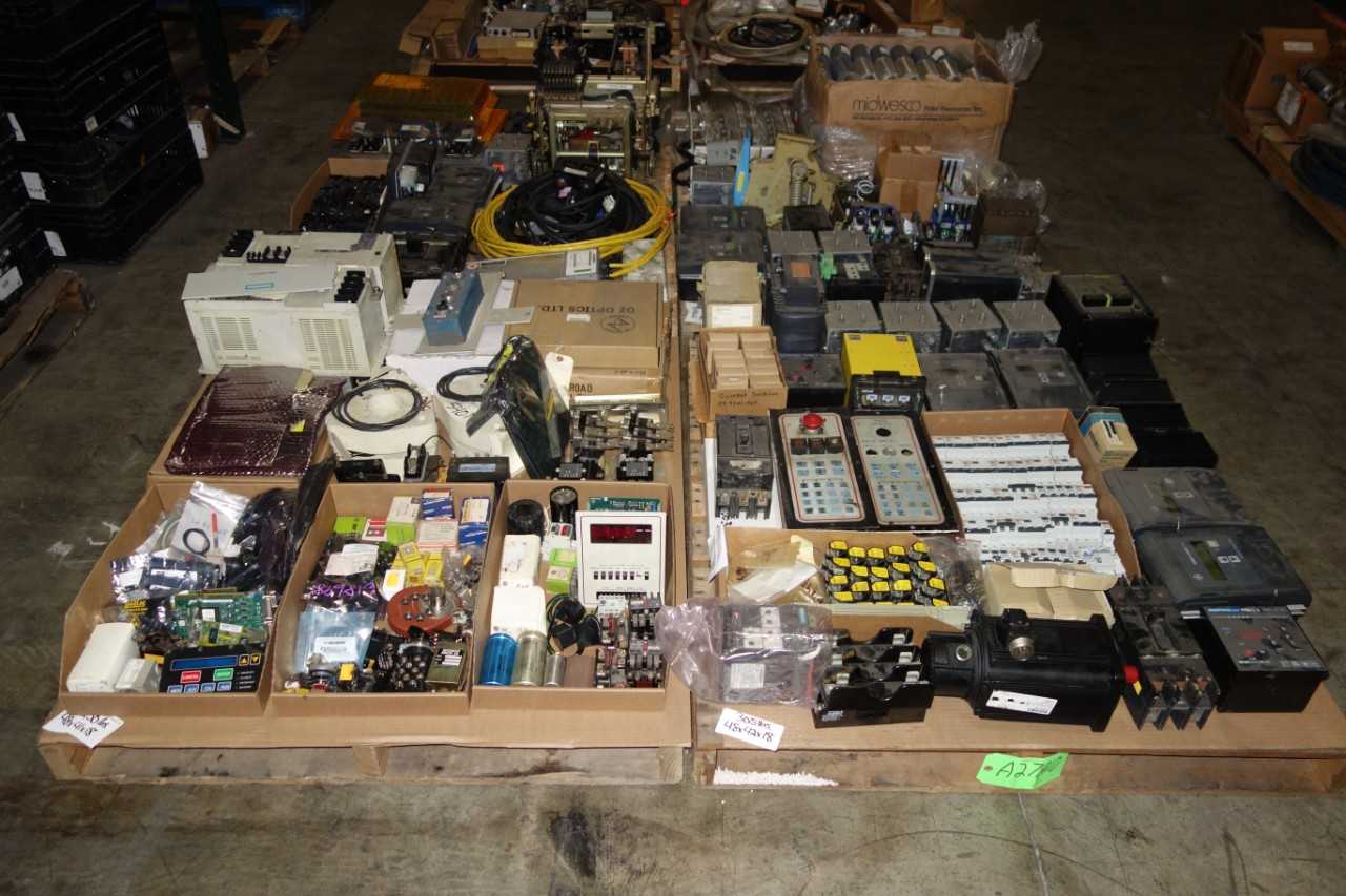 4 PALLETS OF ASSORTED ELECTRICAL - ELECTRICAL COMPONENTS