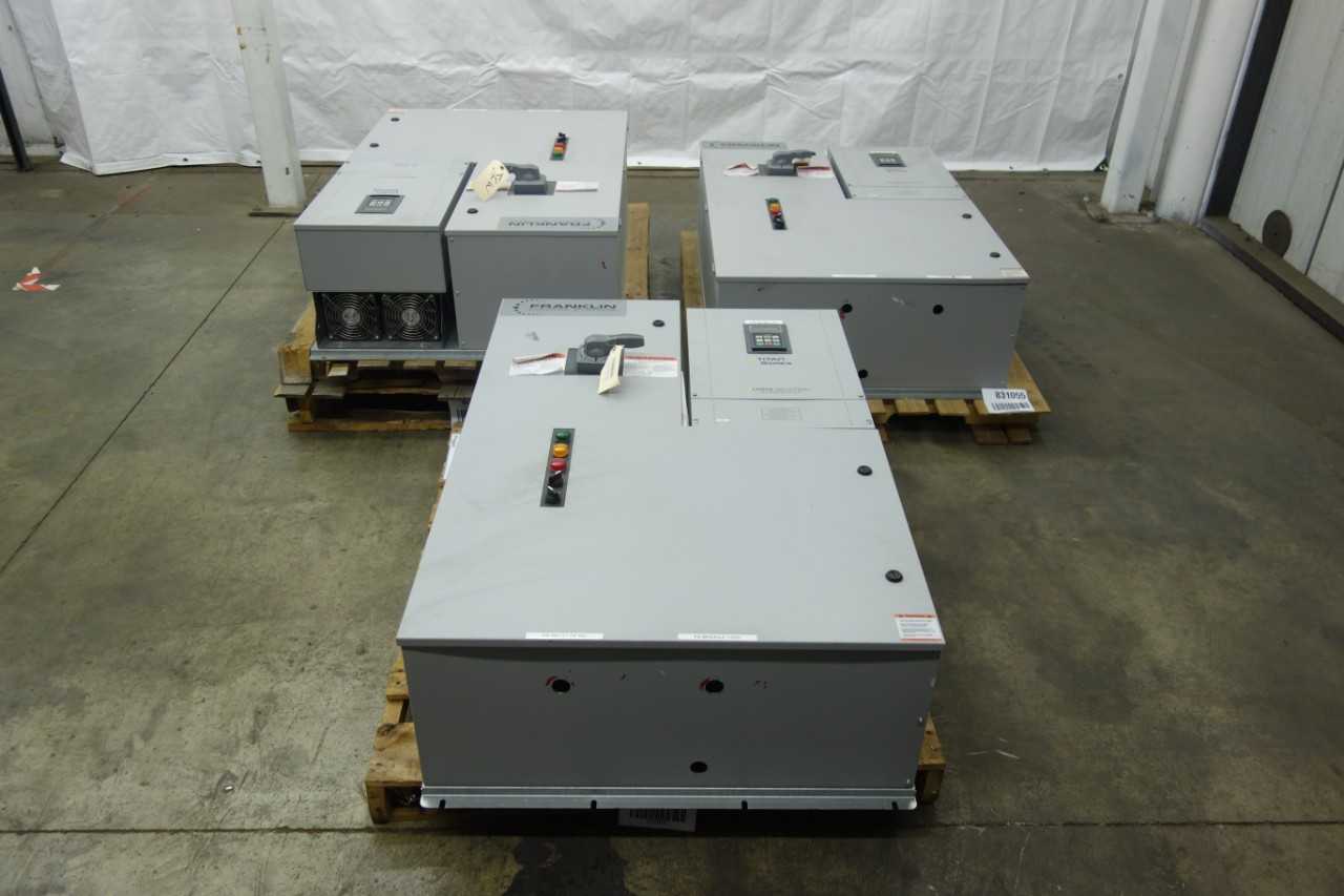 LOT OF 3 FRANKLIN CIE1-BYP100-P4/3 AC VFD DRIVES - MOTOR DRIVES