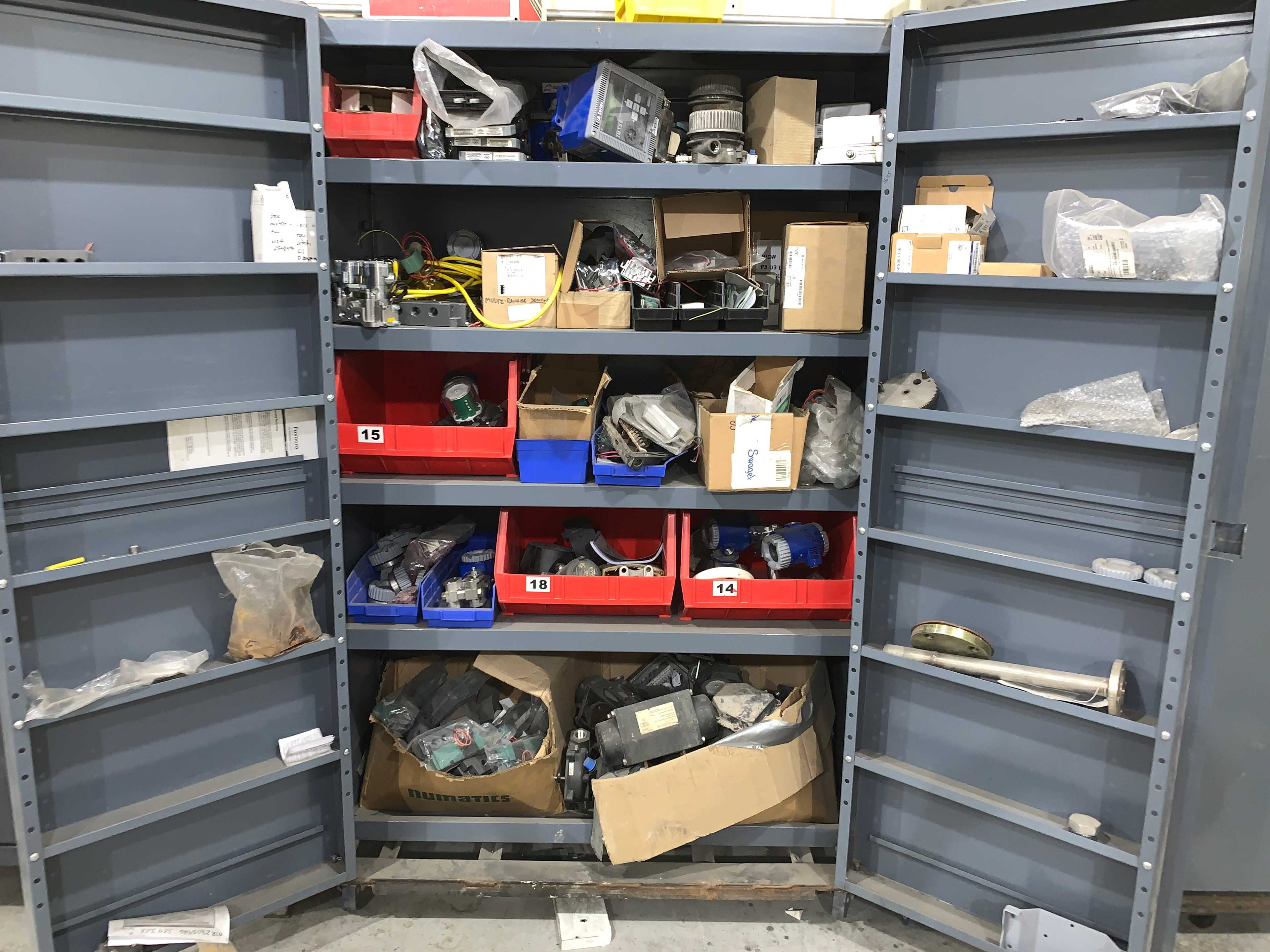 CABINET WITH CONTENTS - INDUSTRIAL PARTS