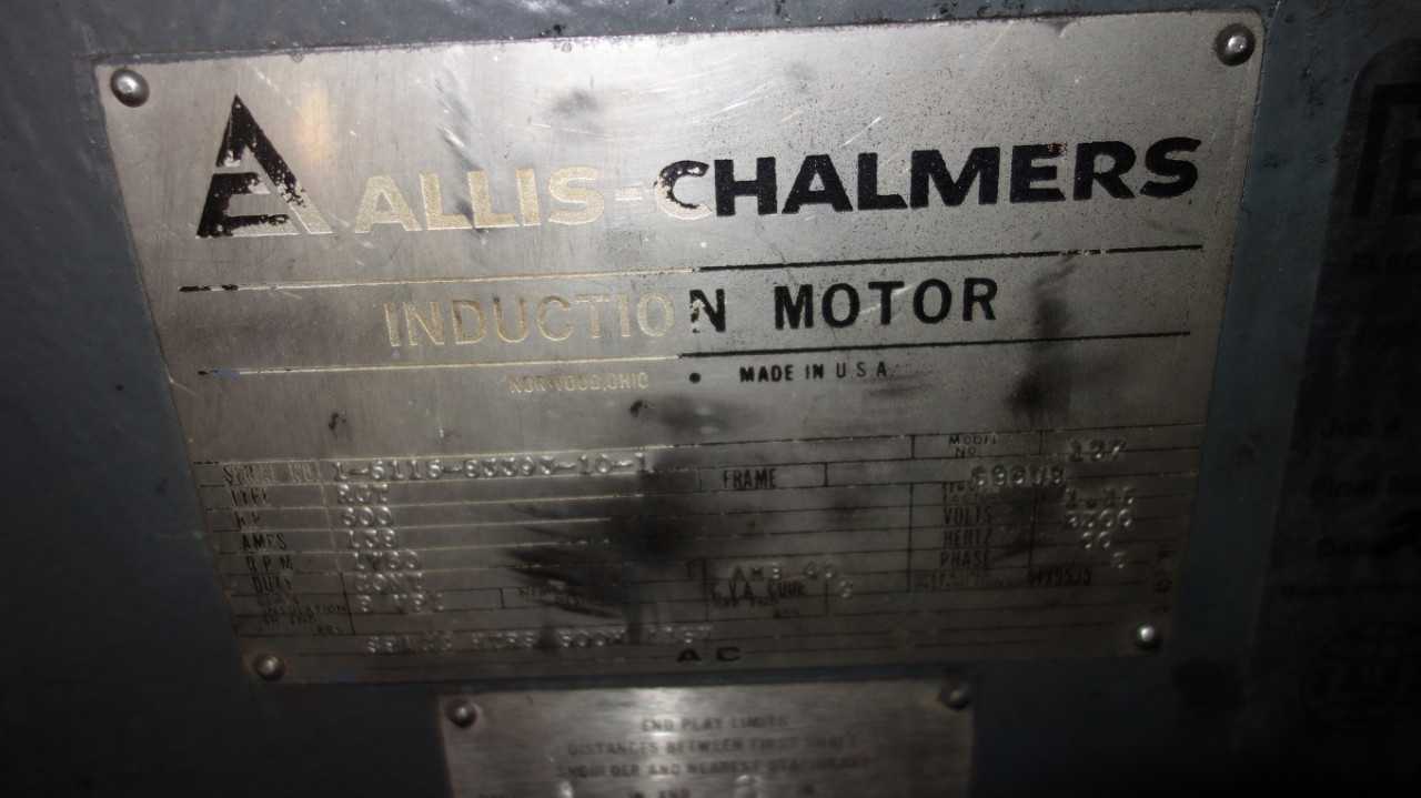 ALLIS CHALMERS 137 RGT 600HP AC MOTOR 2300V 586US - MISCELLANEOUS