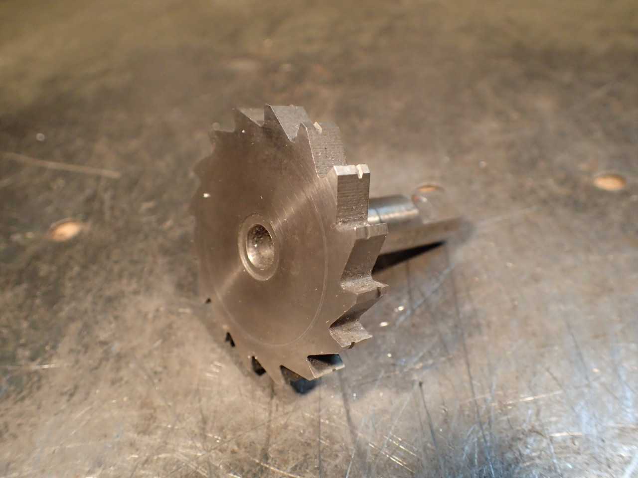 2" OD x 9/32" Woodruff Keyseat Cutter 1/2" Straight Shank Used in Good Condition - HOLEMAKING TOOLS