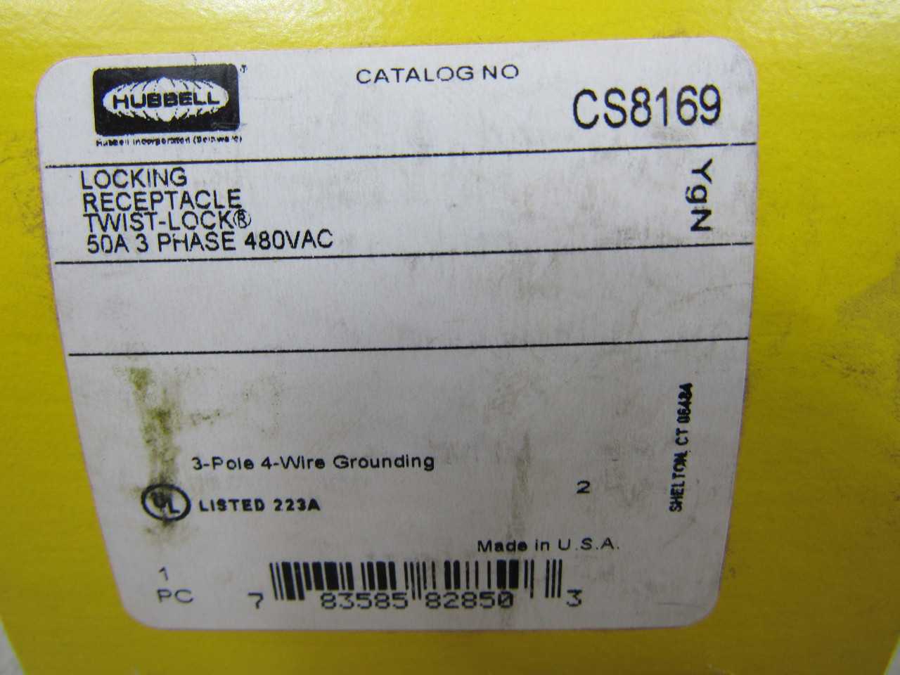 13 x Hubbell CS8169 Power Supply Locking Receptacles - ELECTRICAL COMPONENTS