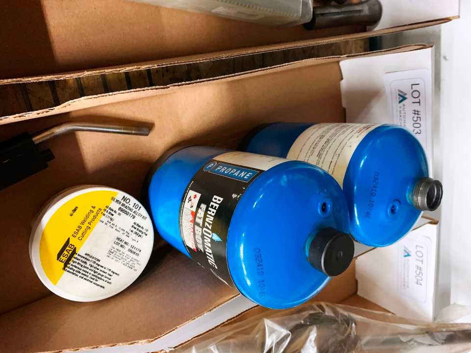 Small Propane Tanks, Silver Brazing Alloy Kit - PROCESS EQUIPMENT