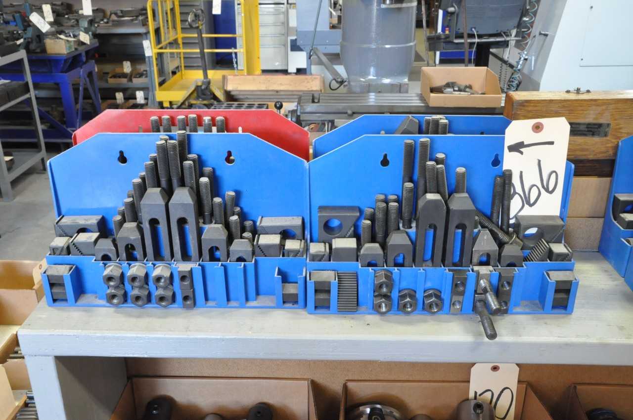 Lot-(4) Hold Down Tooling Sets with Stands - MACHINING ACCESSORIES & TOOLING