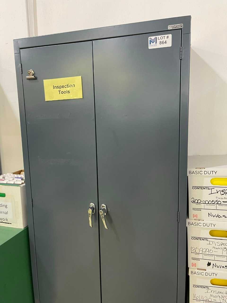 Store Master Metal Cabinet With All Contents - MATERIAL HANDLING