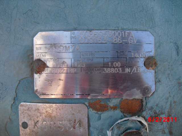 30 HP Dodge Gear Reducer Model 280DM7A - GEAR REDUCERS
