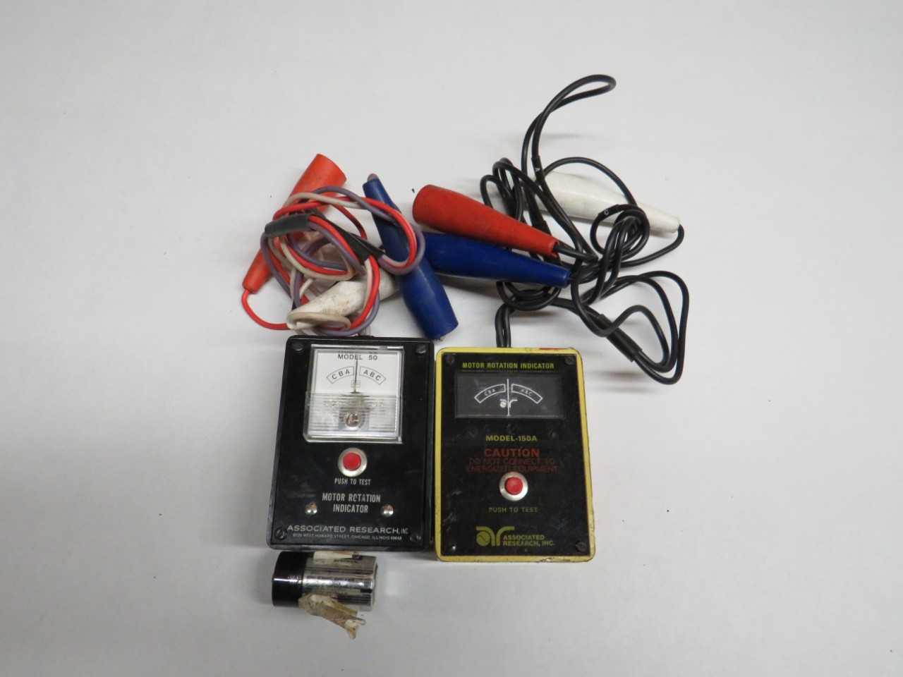 MOTOR ROTATION INDICATOR MODEL 150A & 50 - ELECTRIC POWER TOOLS