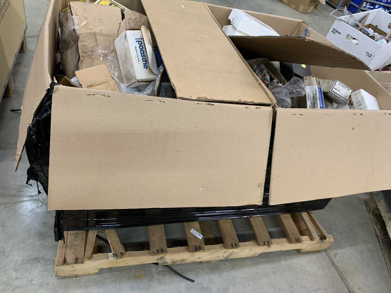 LARGE CRATE OF ELECTRICAL AUTOMATION EQUIPMENT PARTS - ELECTRICAL COMPONENTS