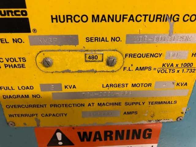 Hurco Vertical Milling Machine - CNC MACHINING CENTERS
