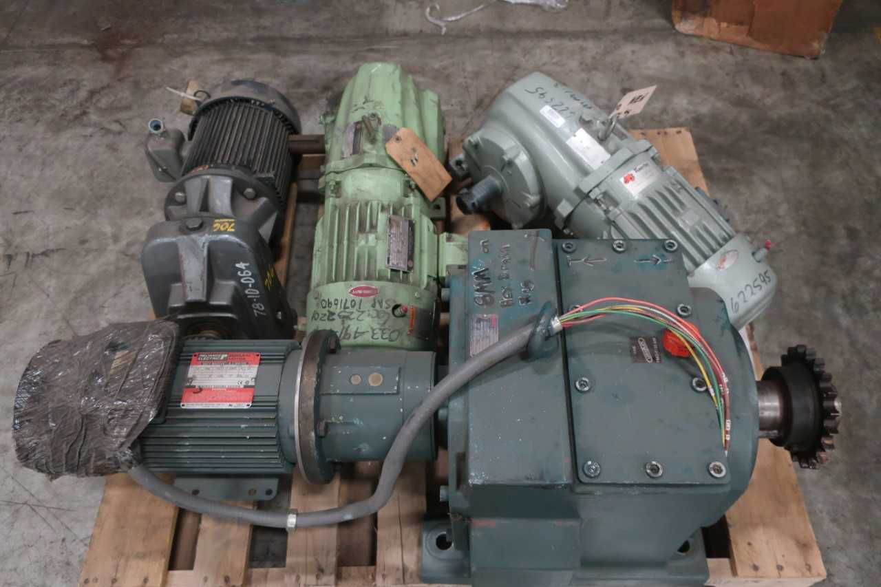 1 PALLET OF ASSORTED GEAR REDUCERS DODGE US MOTORS TIGERTECH - ELECTRIC MOTORS