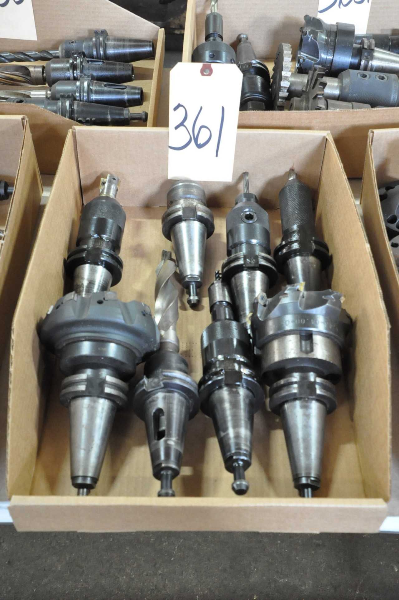 8 CAT40 Taper Tool Holders with Cutters in 1 Box - ELECTRIC POWER TOOLS