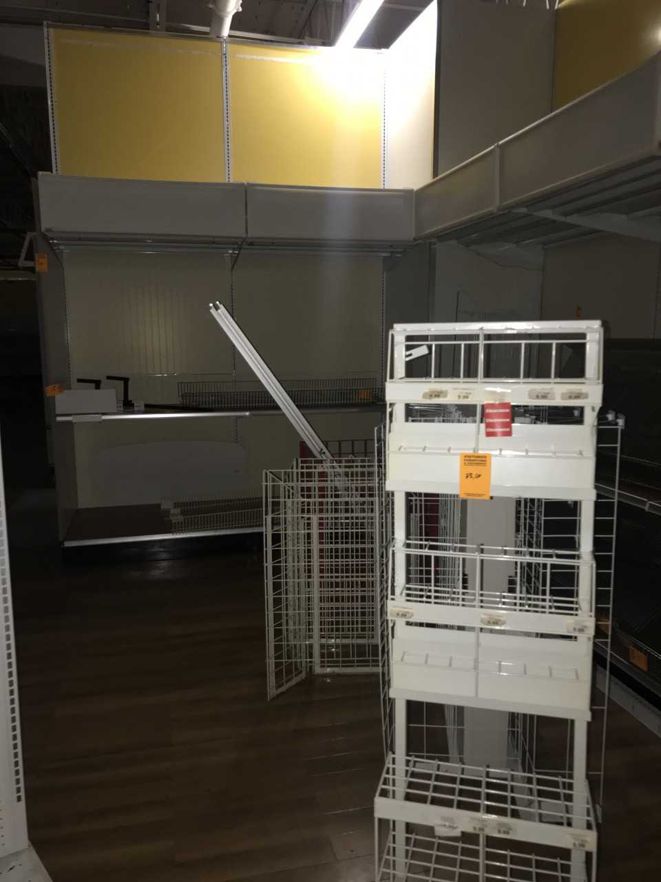 LOT OF STORE SHEVLING UNITS - TOOL STORAGE