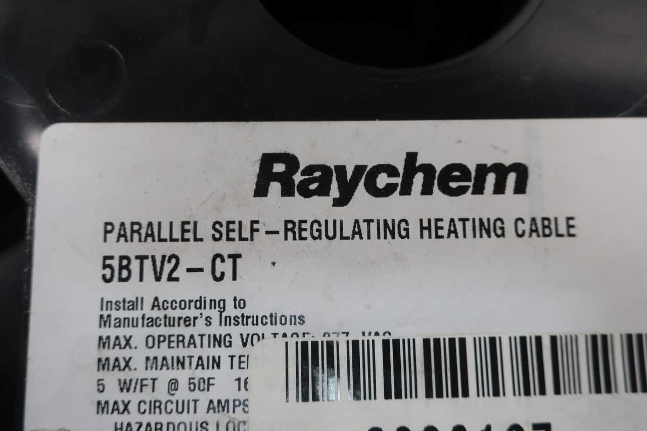 RAYCHEM 5BTV2-CT PARALLEL HEATING CABLE 300FT 277V - ELECTRICAL COMPONENTS