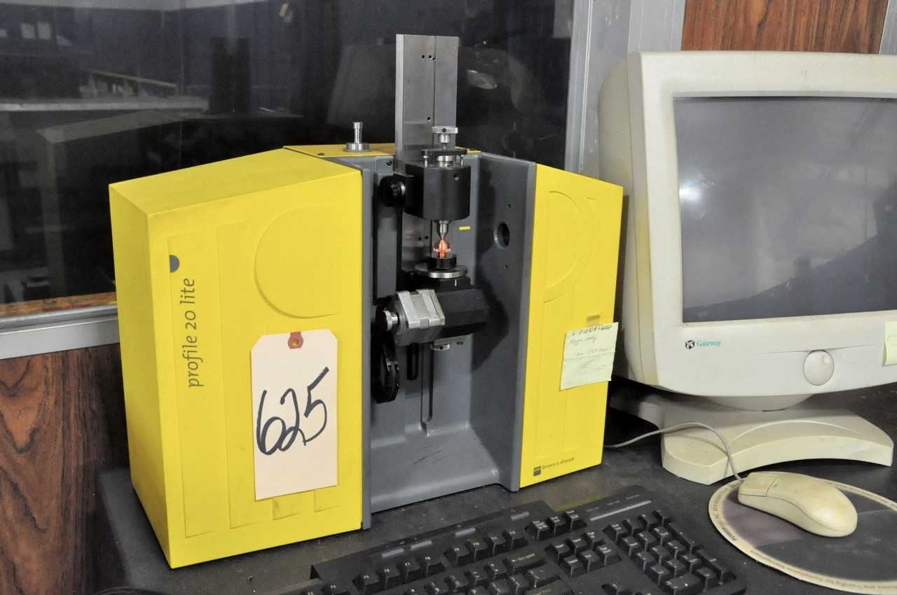 Brown and Sharpe Profile 20 Lite Parts Checker with Tooling Computer and Printer Granite Surface Plate Not Included - PROCESS EQUIPMENT