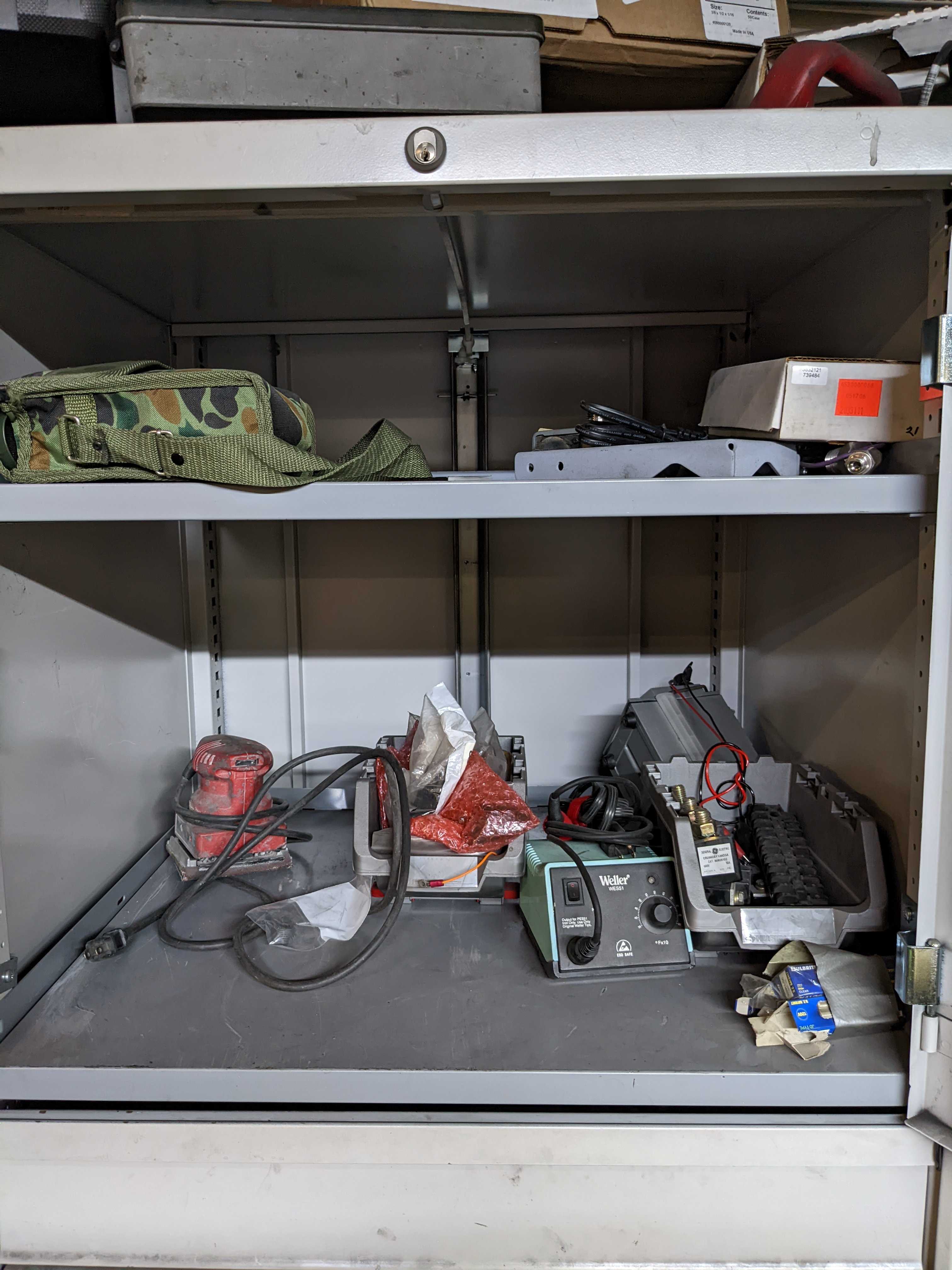 CABINET WITH CONTENTS - INDUSTRIAL PARTS