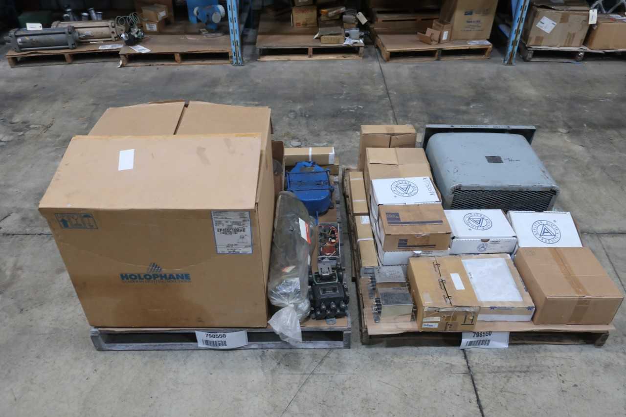 2 PALLETS OF ASSORTED ELECTRICAL - ELECTRICAL COMPONENTS