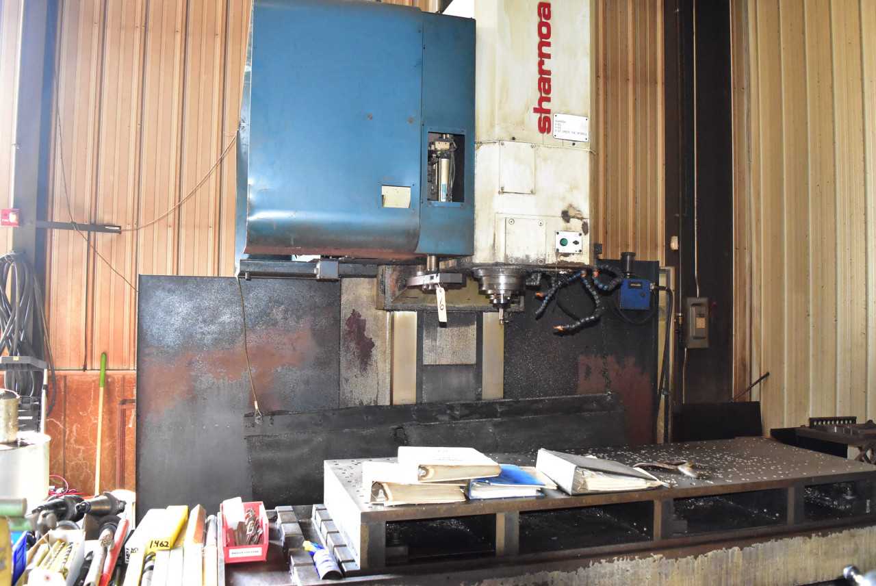 Sharnoa  HPM-85 Vertical Machining Center, 30 ATC, Travels X-83", Y-33", Z-37" under spindle. Sharnoa Tiger 6 controls - CNC MACHINING CENTERS