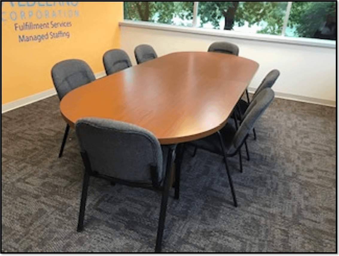 Container FILLED with Office Furniture Contents - Container included. - INDUSTRIAL PARTS