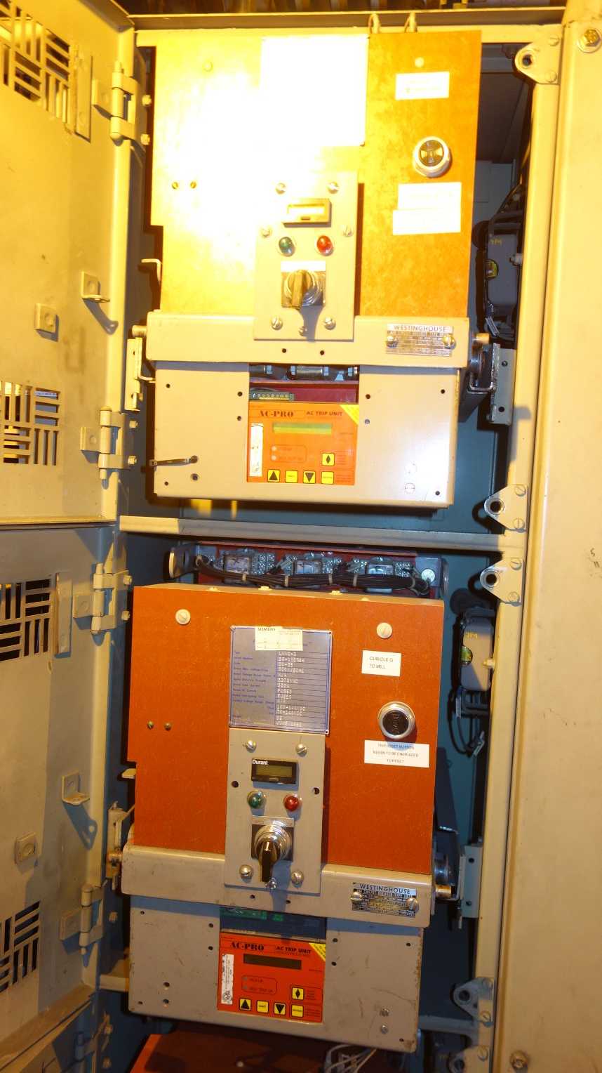 LOT OF 17 ASSORTED WESTINGHOUSE DB-25 250A 600V-AC SWITCHGEAR AIR CIRCUIT BREAKER  DELAYED REMOVAL - SWITCHGEAR